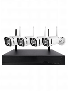 Комплект видеонаблюдения беспроводной на 4 камеры Wi-Fi 3MP Орбита OT-VNK07